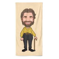 Cartoon Handdoek Old Man - Pillow Buddies