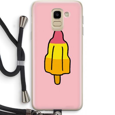 Raketijsje: Samsung Galaxy J6 (2018) Transparant Hoesje met koord