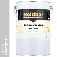 Holdbar Badkamercoating Lichtgrijs (RAL 7035) 2,5 kg