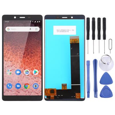 LCD-scherm en digitizer volledige montage voor Nokia 1 plus (zwart)