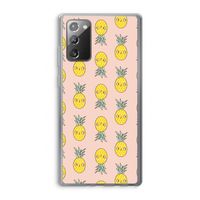 Ananas: Samsung Galaxy Note 20 / Note 20 5G Transparant Hoesje