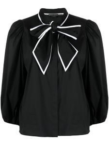 alice + olivia blouse Lou à nœud - Noir