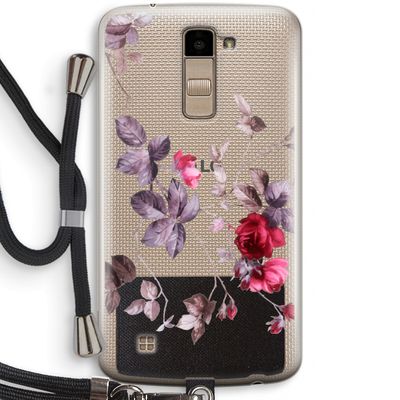 Mooie bloemen: LG K10 (2016) Transparant Hoesje met koord