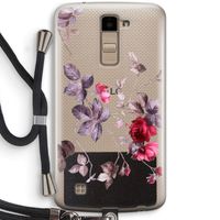Mooie bloemen: LG K10 (2016) Transparant Hoesje met koord