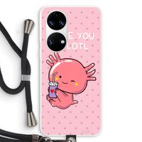 Love You A Lotl: Huawei P50 Transparant Hoesje met koord