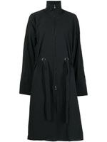 TOTEME parka à taille à lien de resserrage - Noir