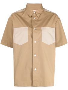 BAPY BY *A BATHING APE® chemise à empiècements contrastants - Marron