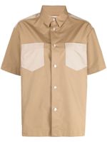 BAPY BY *A BATHING APE® chemise à empiècements contrastants - Marron