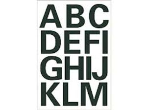 Merkloos Overige merken - - zwarte letters a-z 25mm