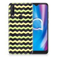 Alcatel 1S (2020) TPU bumper Waves Yellow