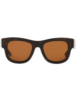 Dolce & Gabbana Eyewear lunettes de soleil à monture carrée - Marron