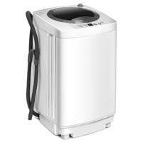 Draagbare Compacte Volautomatische Wasmachine Multifunctionele 2-In-1 Wasmachine / Spinner met Afvoerpomp en Lange Slang