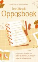 Oppasboek Invulboek (Paperback) Oppasboek Invulboek (Paperback)