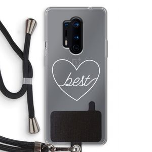Best heart pastel: OnePlus 8 Pro Transparant Hoesje met koord