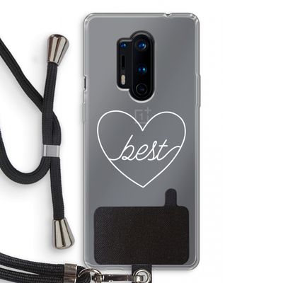 Best heart pastel: OnePlus 8 Pro Transparant Hoesje met koord