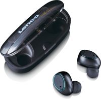 Lenco EPB410 Bluetooth IPX4 TWS Earphone met Powerbank Zwart - thumbnail