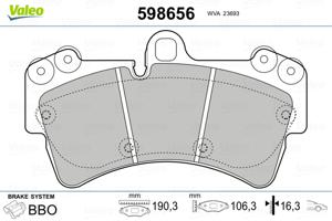 Valeo Remblokset 598656