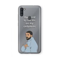 Hotline bling: Samsung Galaxy A11 Transparant Hoesje