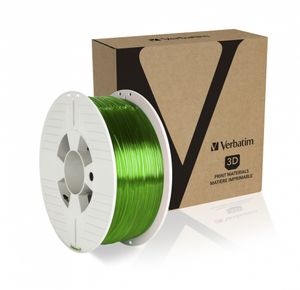 Verbatim 55057 3D-printmateriaal Polyethyleentereftalaatglycol (PETG) Groen, Transparant 1 kg