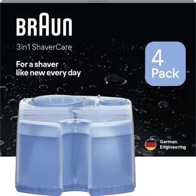 Reinigingscartridge - BRAUN - CCR4 Clean & Renew navullingen - Voor SmartCare station - Verpakking van 4
