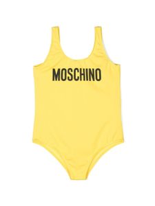 Moschino Kids maillot de bain à logo imprimé - Jaune