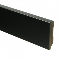 MDF Moderne plint 70x15 voorgelakt RAL9005 - lengte 240cm