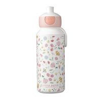 Mepal Campus Pop-Up Drinkfles Little Dutch Flowers and Butterflies 400 ml Roze/Wit - thumbnail