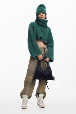 PACK CROP TRUI EN MUTS - GREEN - U