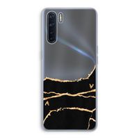Gouden marmer: Oppo A91 Transparant Hoesje