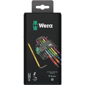 Wera 967/9 Haakse schroevendraaierset T 8, T 9, T 10, T 15, T 20, T 25, T 27, T 30, T 40 9-delig