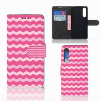 Huawei P30 Telefoon Hoesje Waves Pink