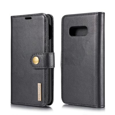 DG. MING Crazy Horse textuur Flip afneembare magnetische lederen Case voor Galaxy S10 E met houder & kaartsleuven & portemonnee (zwart)