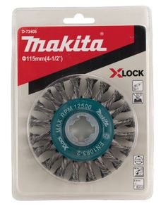 Makita D-73405 Ronde borstel 115 mm metaal X-Lock 1 stuk(s)