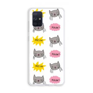 Meow: Galaxy A71 Transparant Hoesje