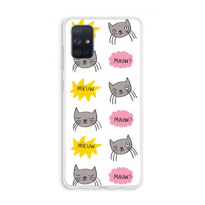 Meow: Galaxy A71 Transparant Hoesje