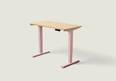 Desktronic HomePro bureau Zachtroze / Eiken / 120x60 cm