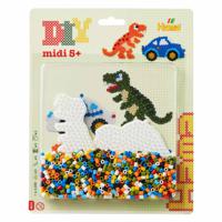 Hama Strijkkralenset Dino, 1100st. - thumbnail