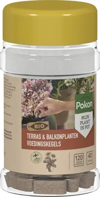 Pokon Bio Terras & Balkon Planten Voedingskegels 40 stuks