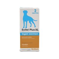 No Worm Exitel Plus XL Hond - 2 tabletten (vanaf 17,5 kg) - thumbnail