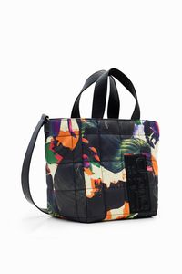 Shopper met texturen en camo - GREEN - U