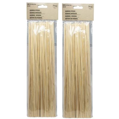 400x Bamboe houten sate prikkers/spiezen 30 cm