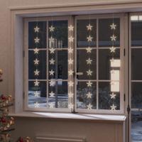 VidaXL Lichtsnoergordijn sterren met 200 led&apos;s en 8 functies warmwit