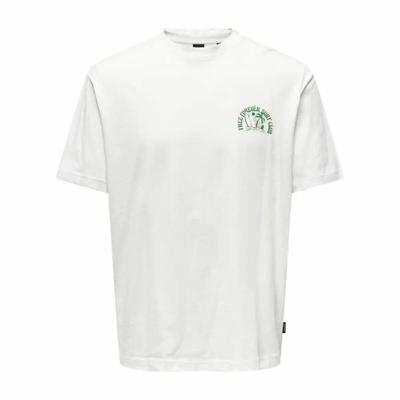 Heren-T-Shirt met Korte Mouwen Only & Sons Onskylan Rlx Icon - Maat: L