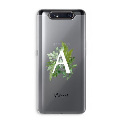 Green Brush: Samsung Galaxy A80 Transparant Hoesje