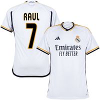 Real Madrid Shirt Thuis 2023-2024 + Raul 7 (Legend Printing)