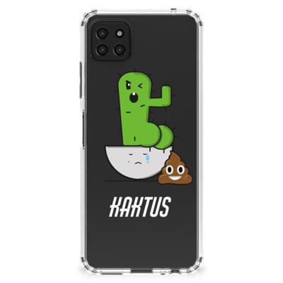 Samsung Galaxy A22 5G Stevig | Bumper Hoesje | Cactus Poo Samsung Galaxy A22 5G Stevig | Bumper Hoesje | Cactus Poo