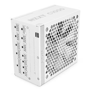 NZXT C1000 Gold ATX 3.1 voeding 1x 16-pins grafische kaartconnector, 6x PCIe, kabelmanagement