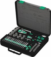 Wera 8100 SA/SC 2 Zyklop Speed ratel- en doppenset, 1/4"-aandrijving en 1/2"-aandrijving, metrisch, 43 -delig - 1 stuk(s) - 05160785001