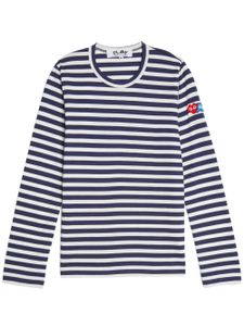 Comme Des Garçons Play x Invader t-shirt à motif - Bleu