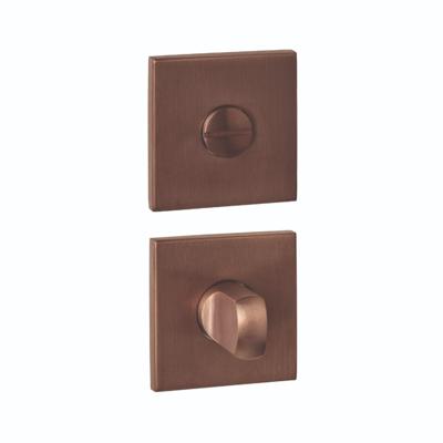 Intersteel WC-sluiting verdekt 53x53x6mm met stift 6-8mm PVD Brons